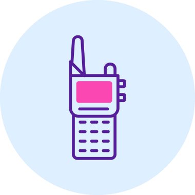 Walkie talkie simgesinin vektör çizimi