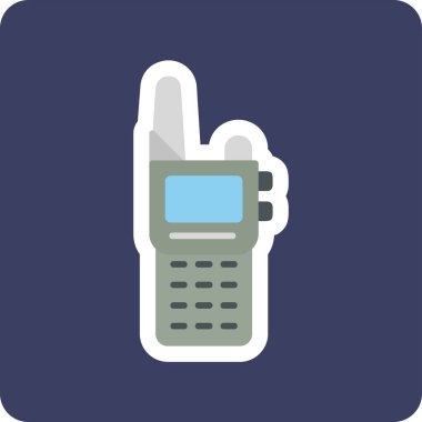 Walkie talkie simgesinin vektör çizimi