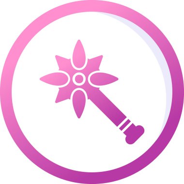 Topuz. Web simgesi basit illüstrasyon              