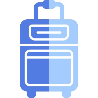 Bavul web simgesi, vektör çizim