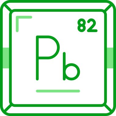 Web için Plumbum kimyasal element simgesi