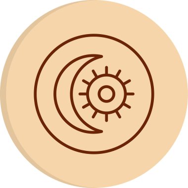 Karanlık mod. Web simgesi basit illüstrasyon