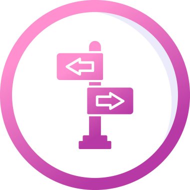 yönler web simgesi basit tasarım 