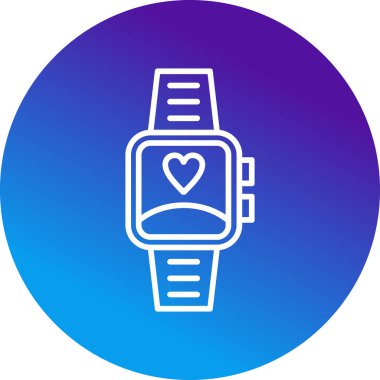 smartwatch simgesi, vektör illüstrasyonu 