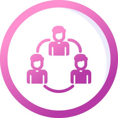 takım çalışması ikon vektör illüstrasyonu 