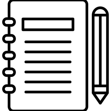 Gündem web simgesi, vektör illüstrasyonu