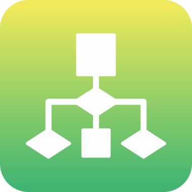 Akış Çizelgesi simgesi, vektör illüstrasyonu             