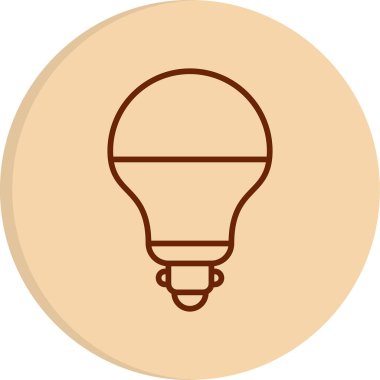 ampul simgesi, vektör illüstrasyonu