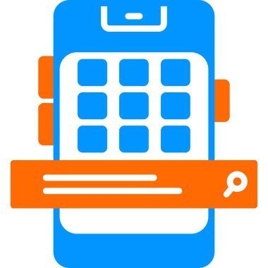 pos uçbirimi ve arama çubuğu vektör simgesi 