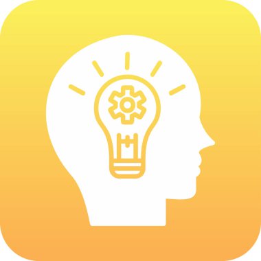 Fikir simgesinin vektör illüstrasyonu 