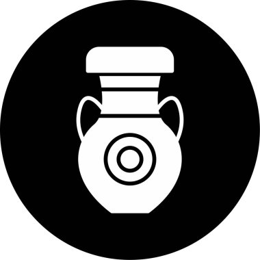 vazo ağ simgesi, vektör illüstrasyonu