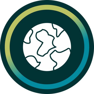 Toprak. Web simgesi vektör illüstrasyonu 