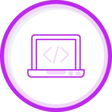 dizüstü bilgisayar simgesi, vektör illüstrasyonu basit tasarım