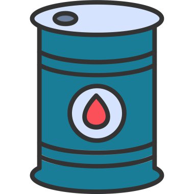 Petrol varil simge vektör çizim