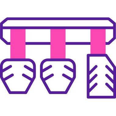 Araba Pedalları simgesinin vektör illüstrasyonu        