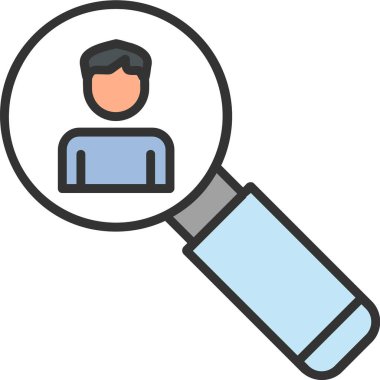 Asker Adayı Web simgesi vektör illüstrasyonu