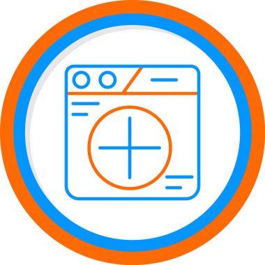 Sekme web simgesi vektör illüstrasyonu