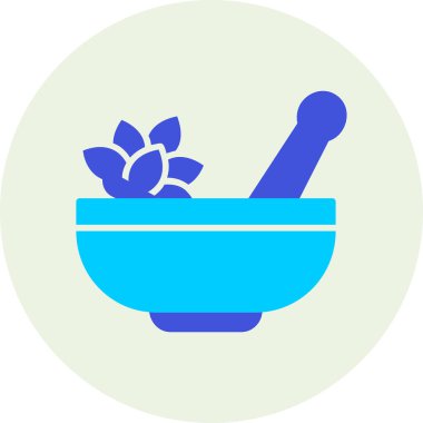 Havan ve tokmak simgeleri, web basit illüstrasyon