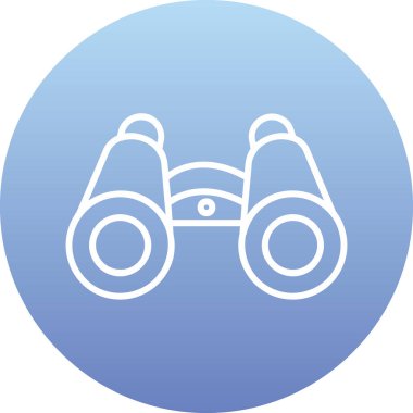 dürbün web simgesi, vektör çizim 