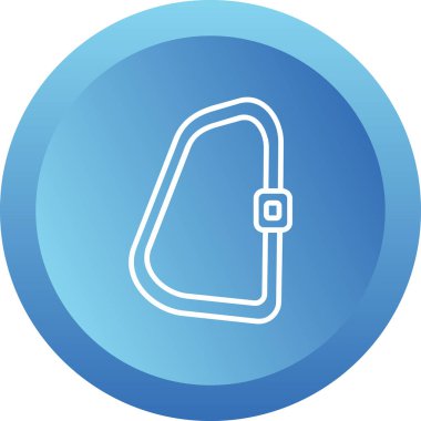 Karabinalı ağ simgesi vektör çizimi