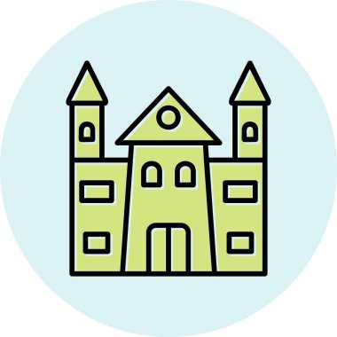 Castle vektör resimleme tasarımı