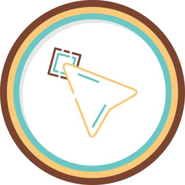 Web simgesi vektör illüstrasyonuna tıklayın 