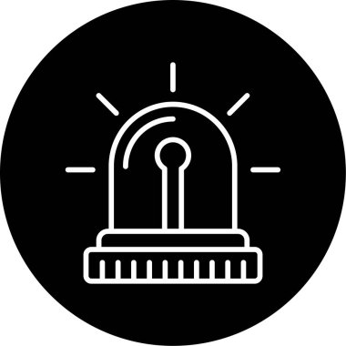 Modern Siren simgesinin vektör illüstrasyonu      