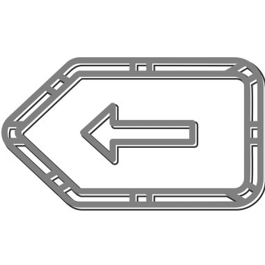 Arkaplan veya ok simgesinin vektör çizimi