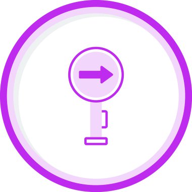 Yol Yok web simgesi vektör illüstrasyonu