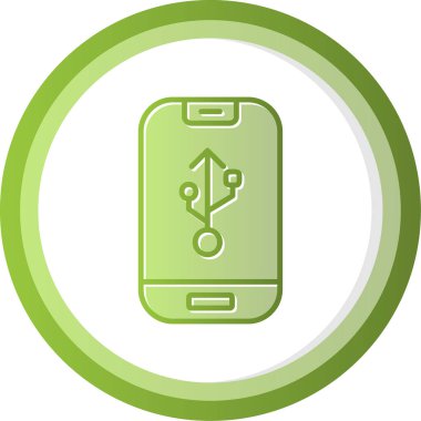 Smartphone web simgesi, vektör çizim 