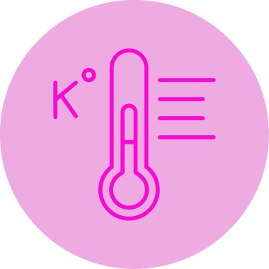 Sıcaklık. Web simgesi basit illüstrasyon