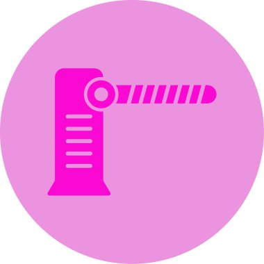 Güvenlik Kapısı Web Simgesi. Basit Vektör İllüstrasyonu