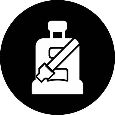 Araba koltuğu. Web simgesi basit illüstrasyon.