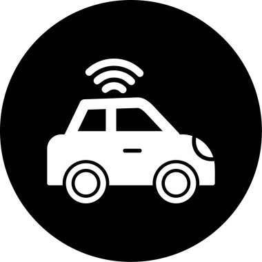 araba web simgesi basit illüstrasyon 