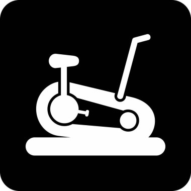 Sabit Bisiklet simge vektör çizim