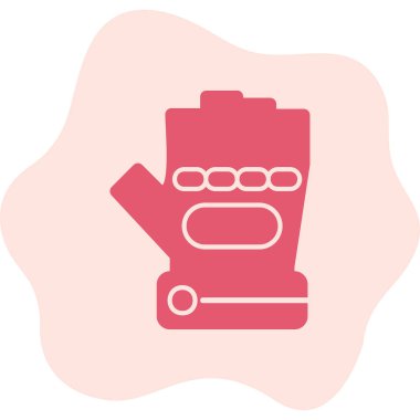 Eldiven simgesi, vektör illüstrasyonu basit tasarım