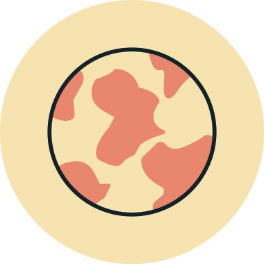 Toprak. Web simgesi vektör illüstrasyonu 