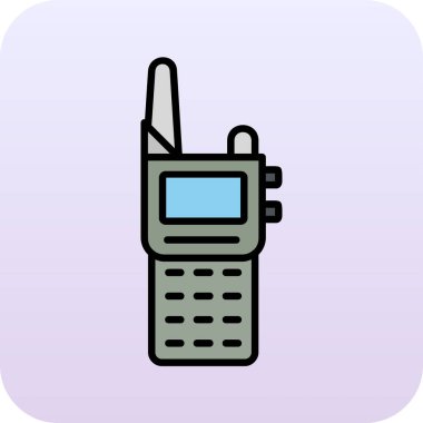 Walkie talkie simgesinin vektör çizimi