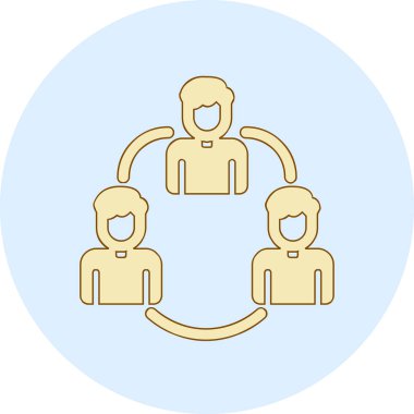 takım çalışması ikon vektör illüstrasyonu 