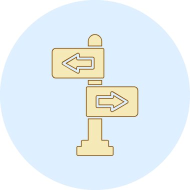 yönler web simgesi basit tasarım 