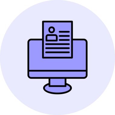 Çevrimiçi Web simgesi, vektör illüstrasyonu