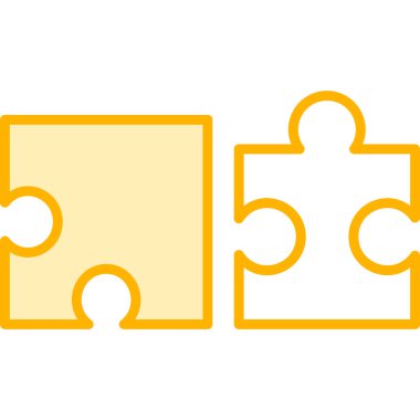 vektör illüstrasyonu, bulmaca ögesi simgesi 