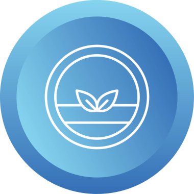 Vegan logosu, vektör çizimi basit tasarım