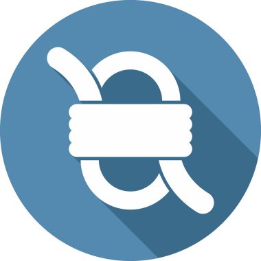 İp düğüm, vektör illüstrasyonuna bağlandı 