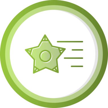 vector illustration of Shooting Stars icon