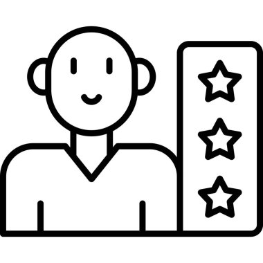 Kullanıcı basit simgesi, vektör illüstrasyonu