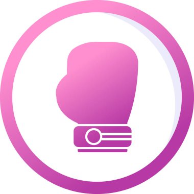 Boks eldiveni simge vektör çizim