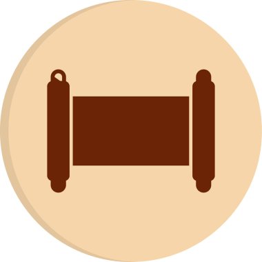 Eski Parşömen Web simgesi vektör çizimi