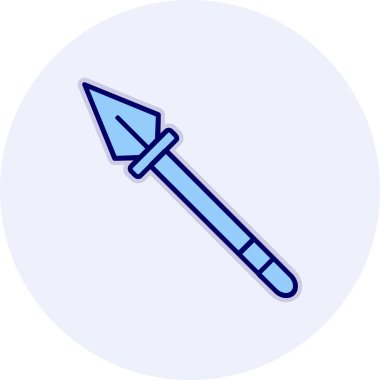 Mızrak simgesi vektör illüstrasyonu