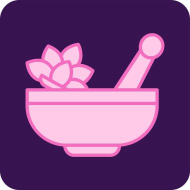 Havan ve tokmak simgeleri, web basit illüstrasyon